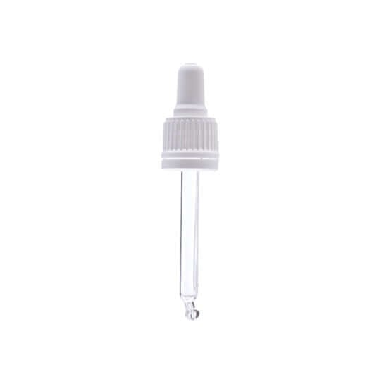 Hvidt Låg Med Hvid Pipette 77 Mm 30 Ml Din 18