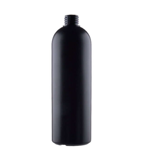 Mat Sort HDPE Plastflaske 500 ml - Perfekt til Skønhedsprodukter