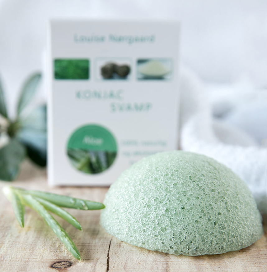 Økologisk Konjac Aloe Vera Svamp - Naturlig Skønhedsrutine